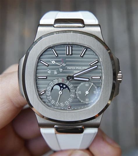 patek philippe band strap|patek philippe nautilus rubber strap.